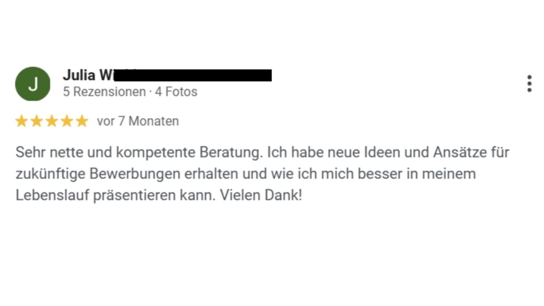 Google-Rezension von Julia W.